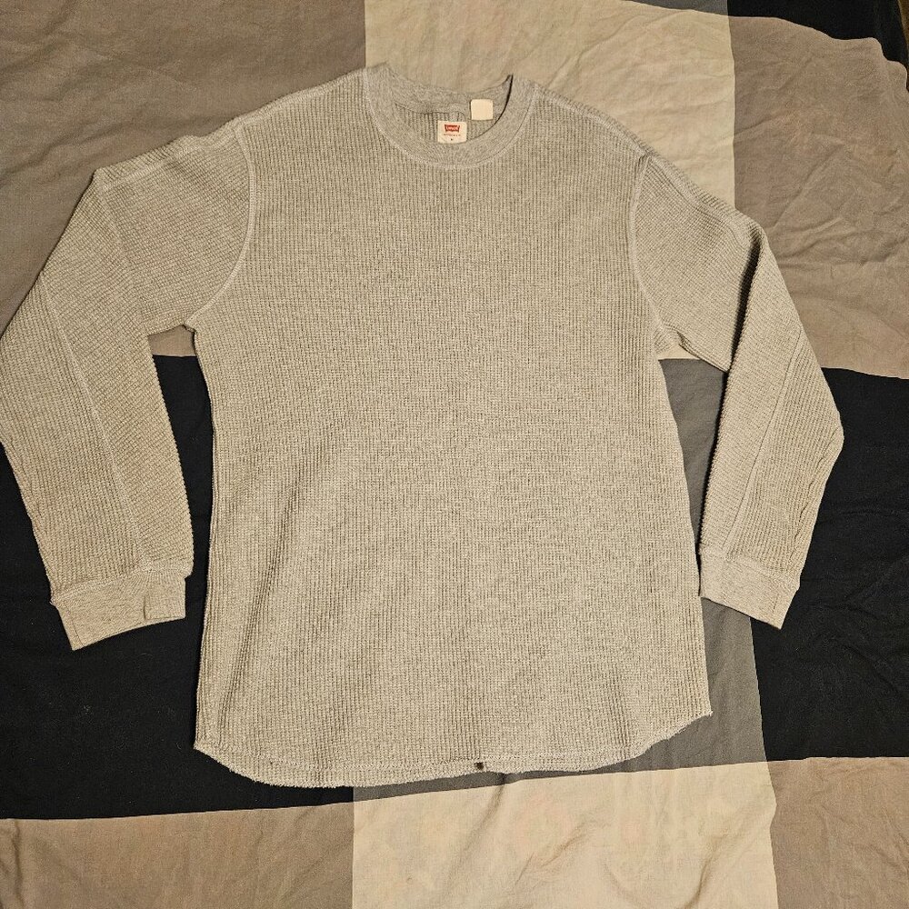 Mens Levi's mid weight waffle sweater